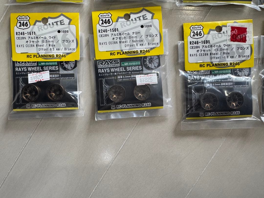 c*o様 京商ミニッツ アルミホイール　R246 RAYS CE28 新品 19