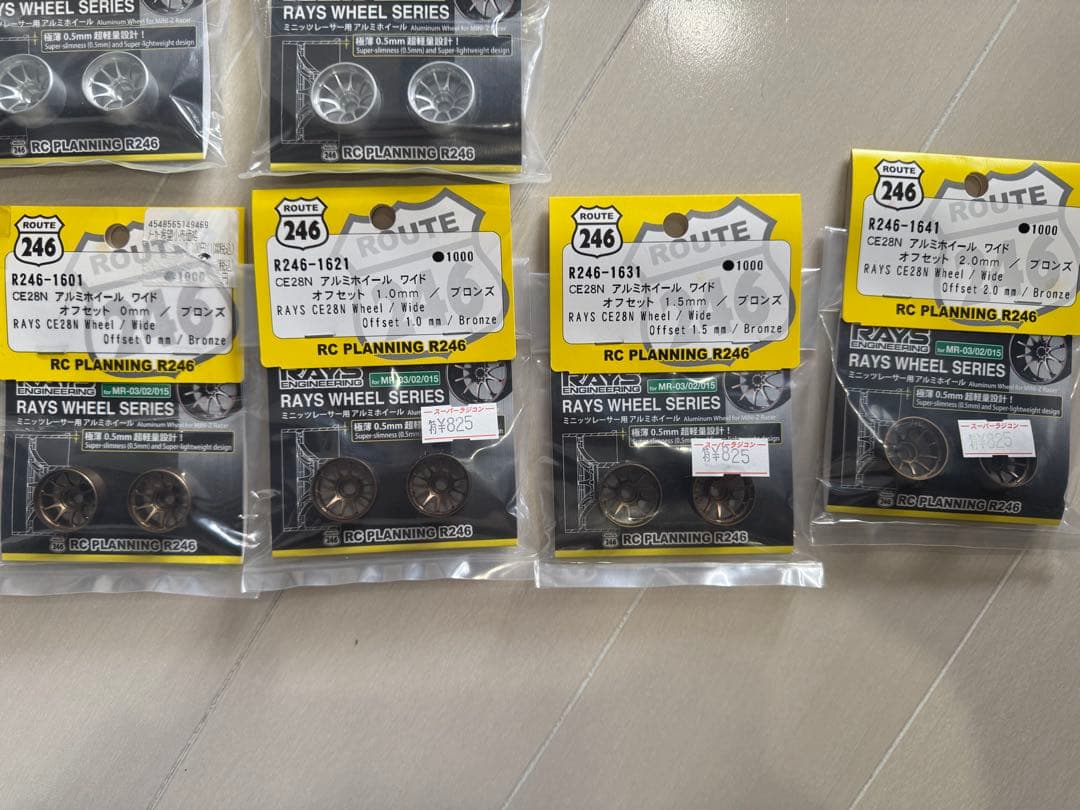 c*o様 京商ミニッツ アルミホイール　R246 RAYS CE28 新品 19