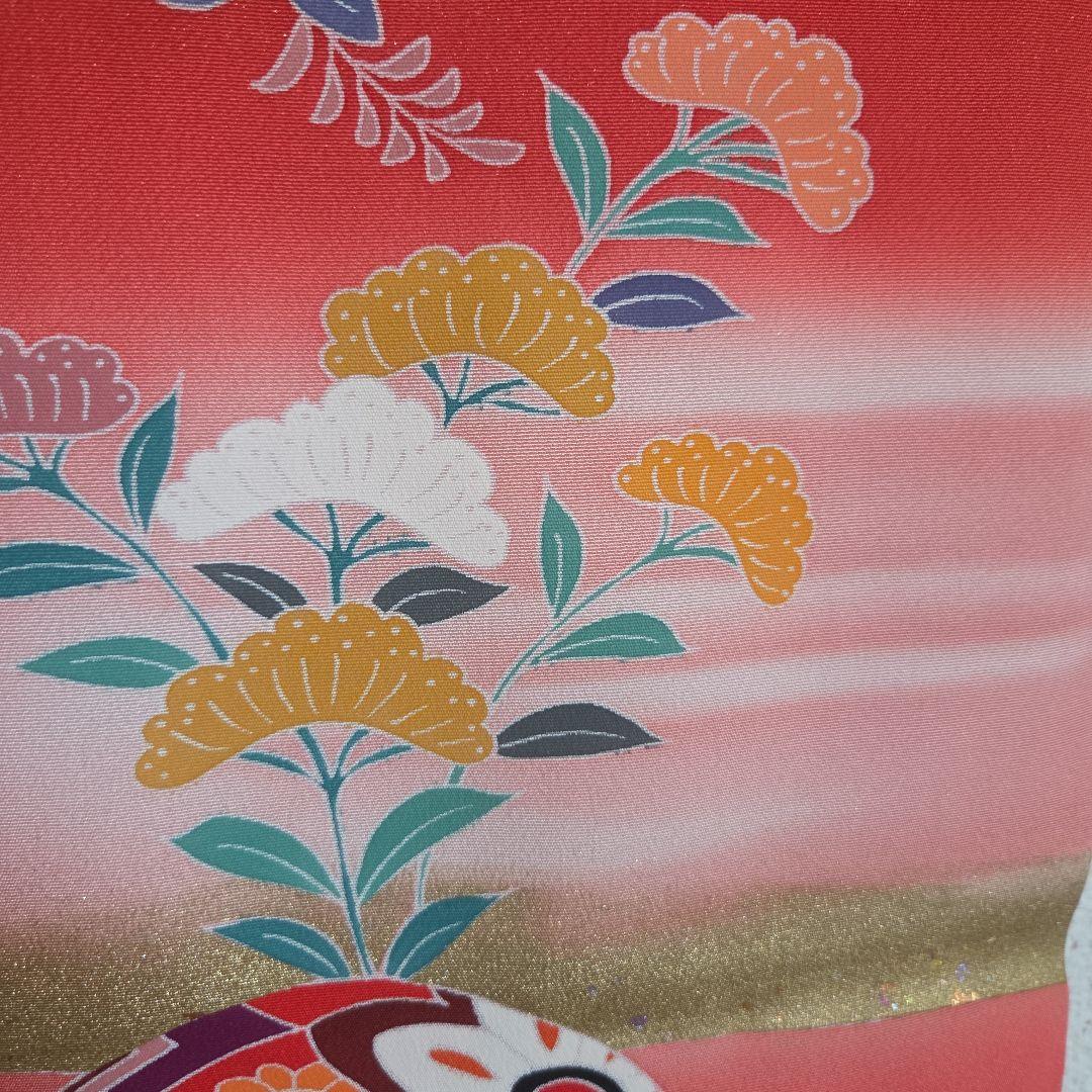 て　　No137　正絹　女の子お祝い着物　産着　長襦袢付き　七五三