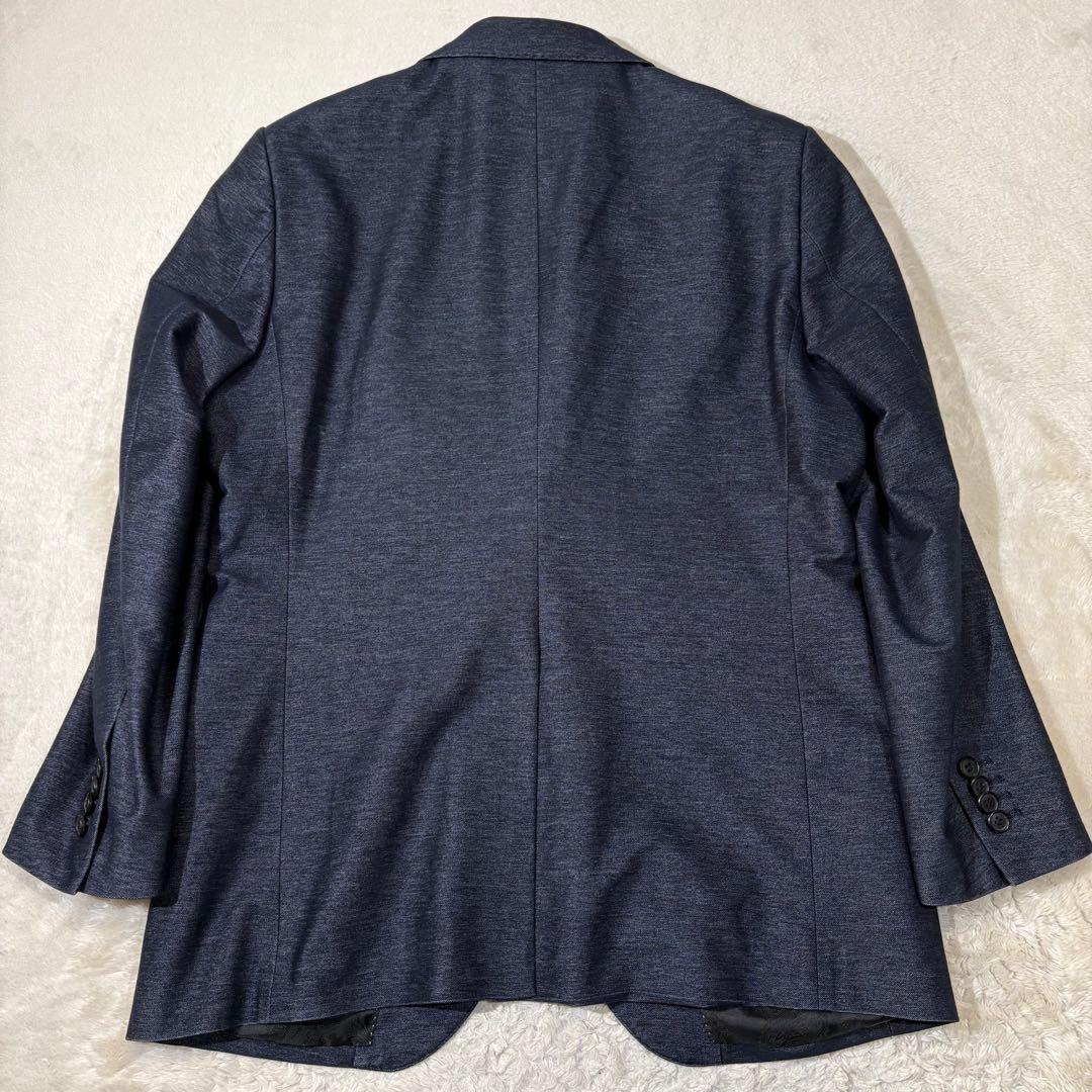 《美品》KATHARINE HAMNETT ペイズリー柄 デニム テーラードXL