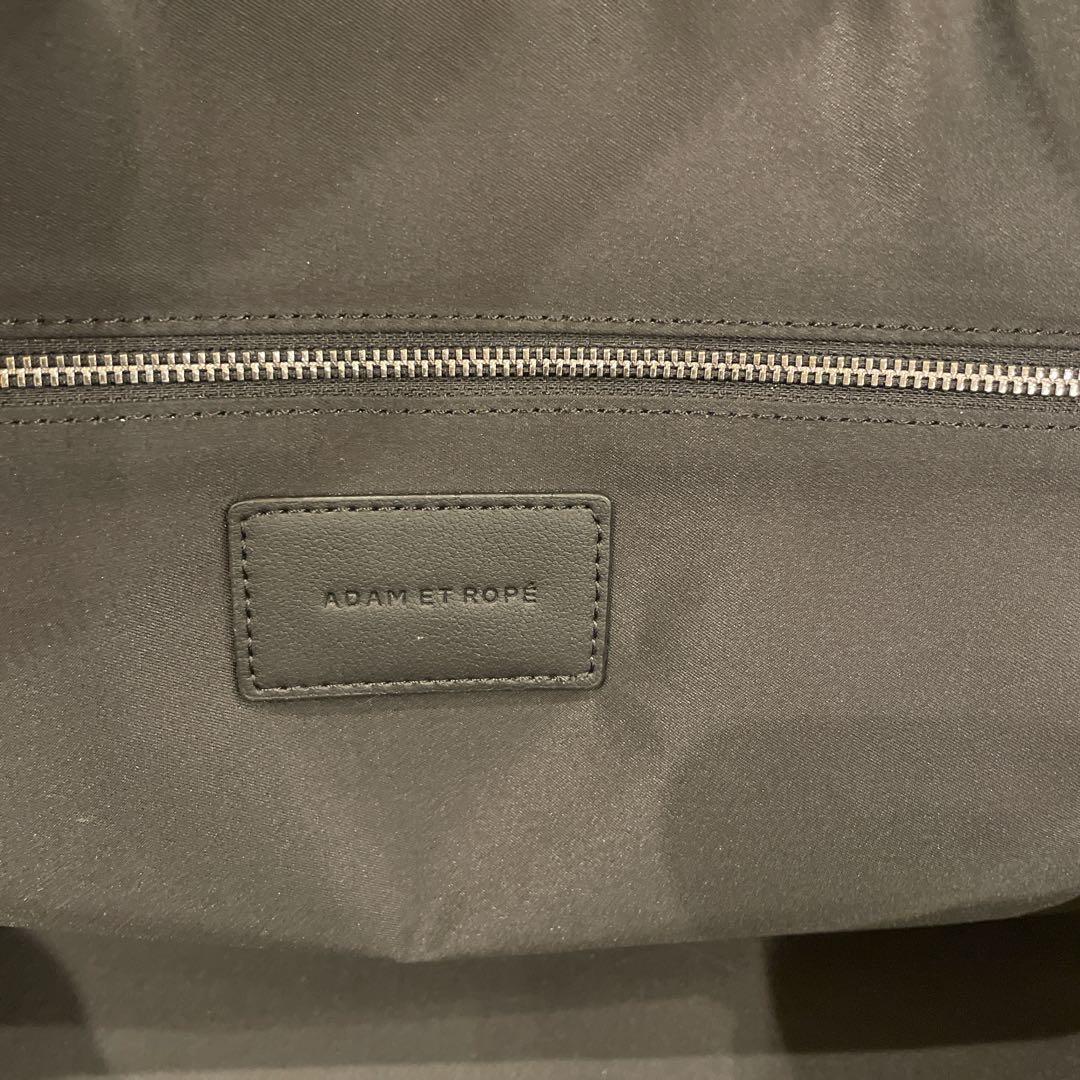 美品　アダムエロペ　サステナブル　ラウンドビックボストン