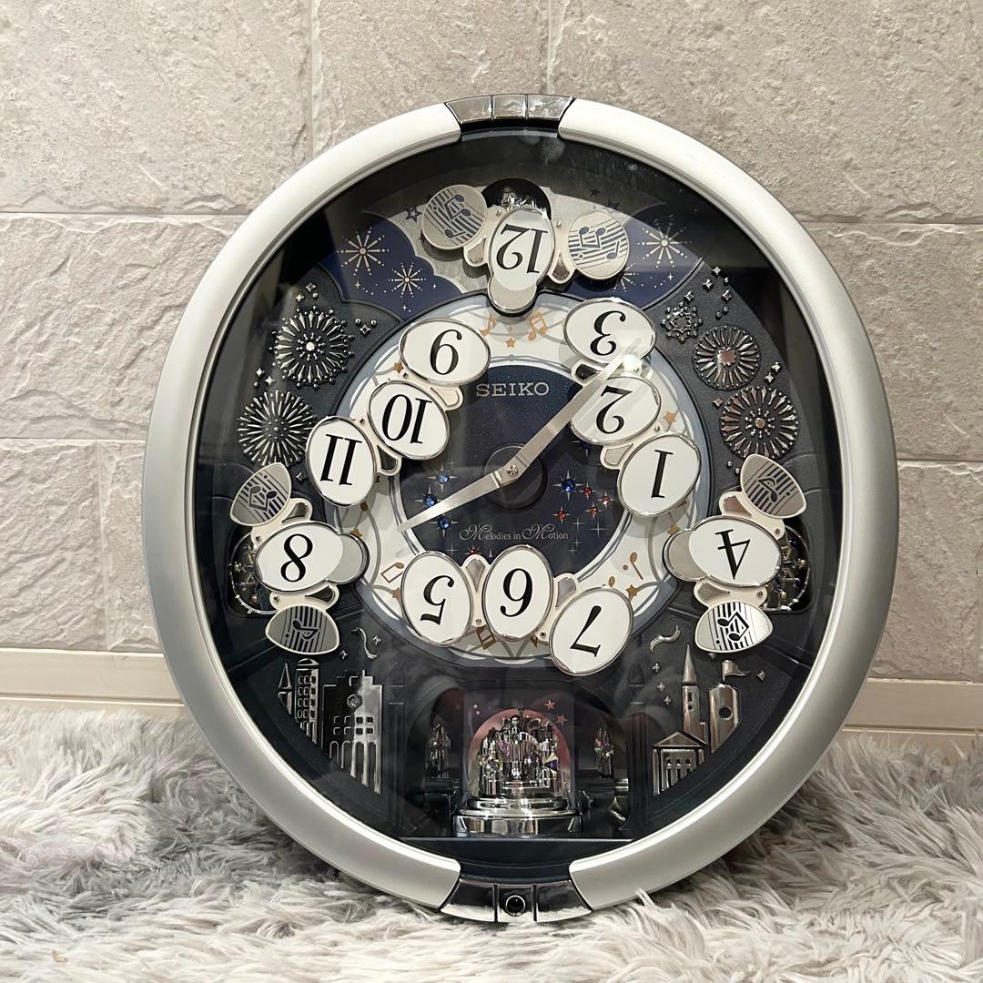 【極美品】 SEIKO からくり時計 RE602S メロディ回転