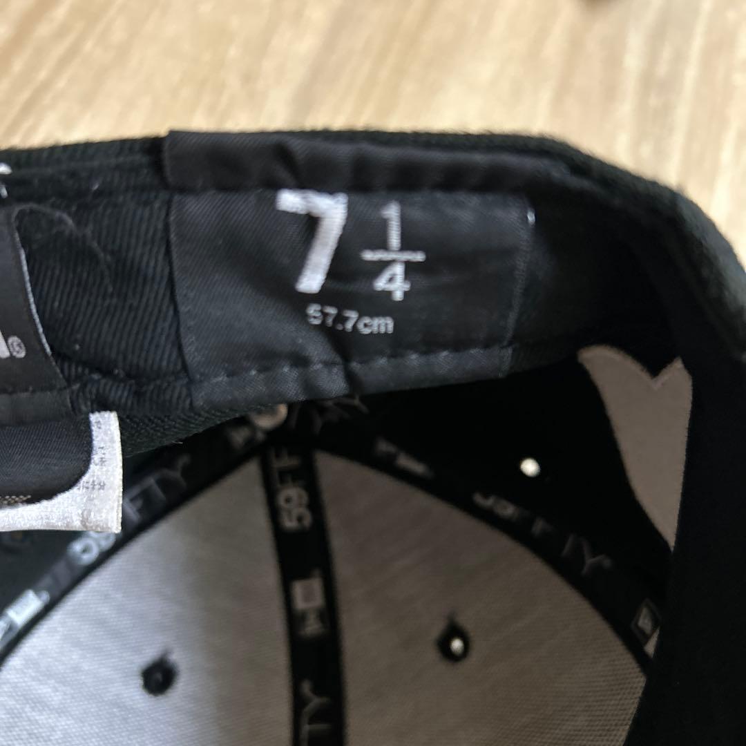 Supreme 59FIFTY キャップ ブラック 7 1/4