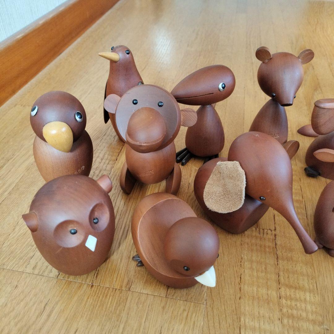 昭和レトロ　木製　オブジェ　動物