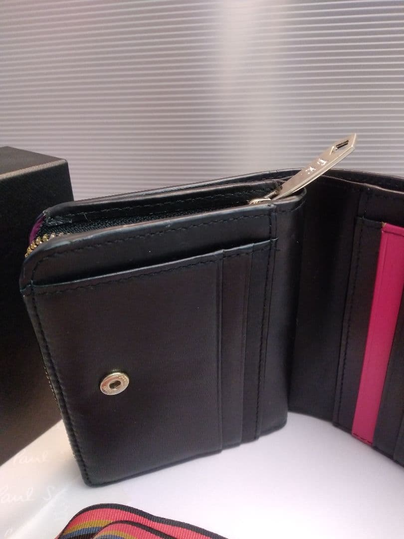 【美品】Paul Smith ブラック 二つ折り財布