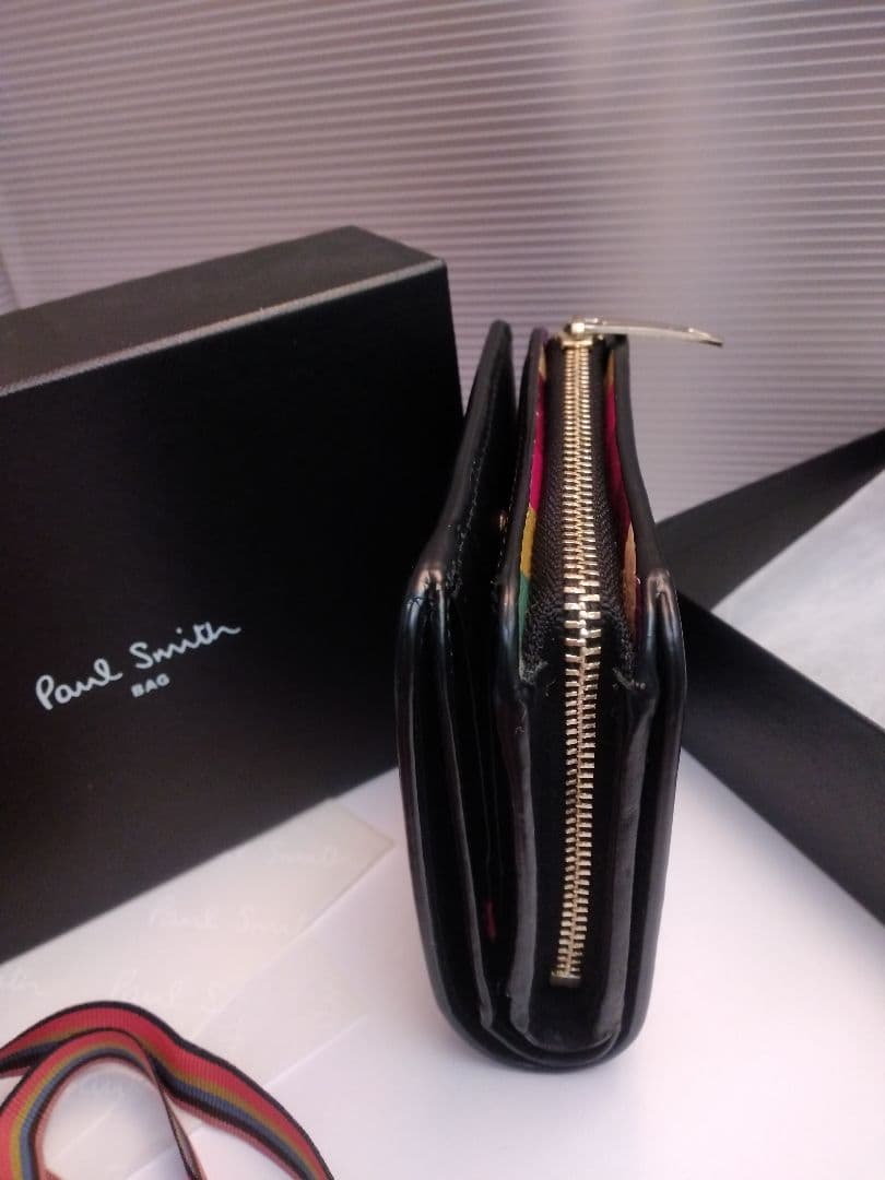 【美品】Paul Smith ブラック 二つ折り財布