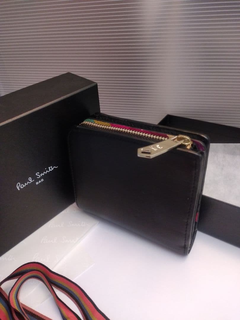 【美品】Paul Smith ブラック 二つ折り財布