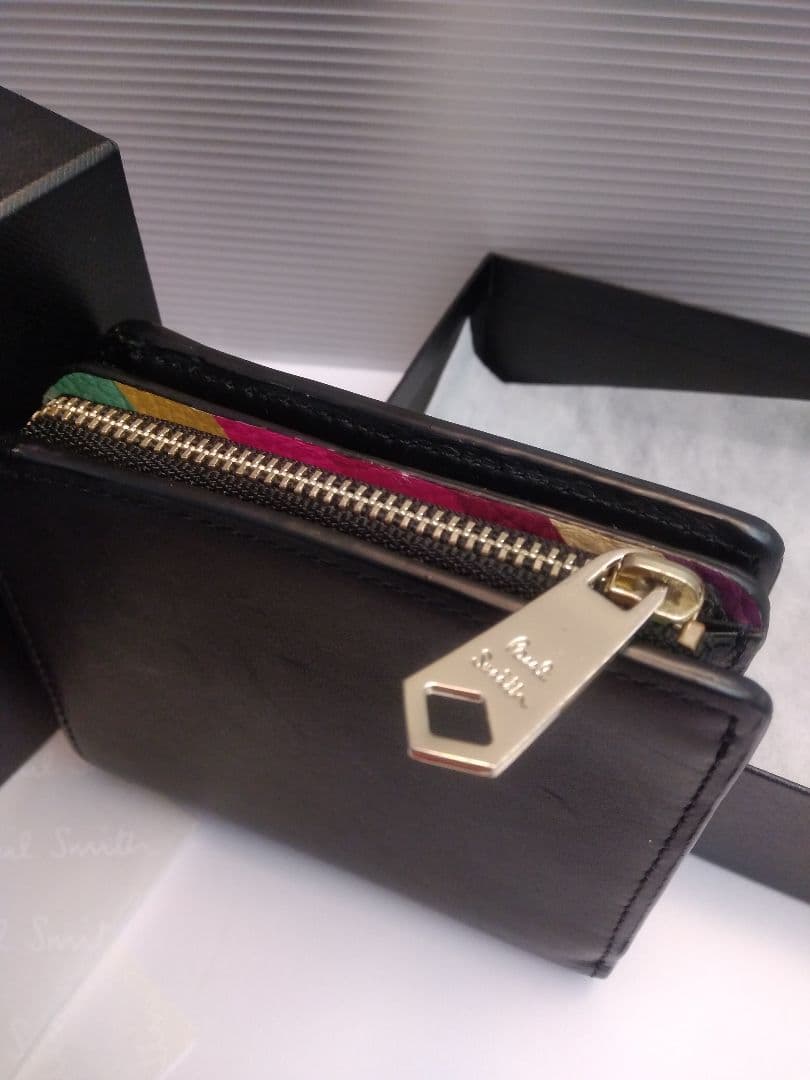 【美品】Paul Smith ブラック 二つ折り財布