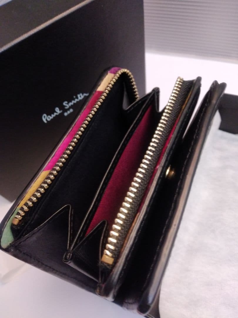 【美品】Paul Smith ブラック 二つ折り財布