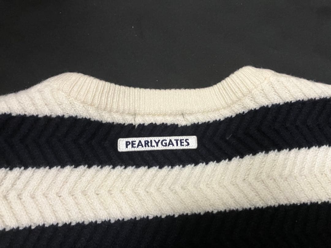 PEARLY GATES パーリーゲイツ☆ボーダー柄☆美品☆ニットセーター 6