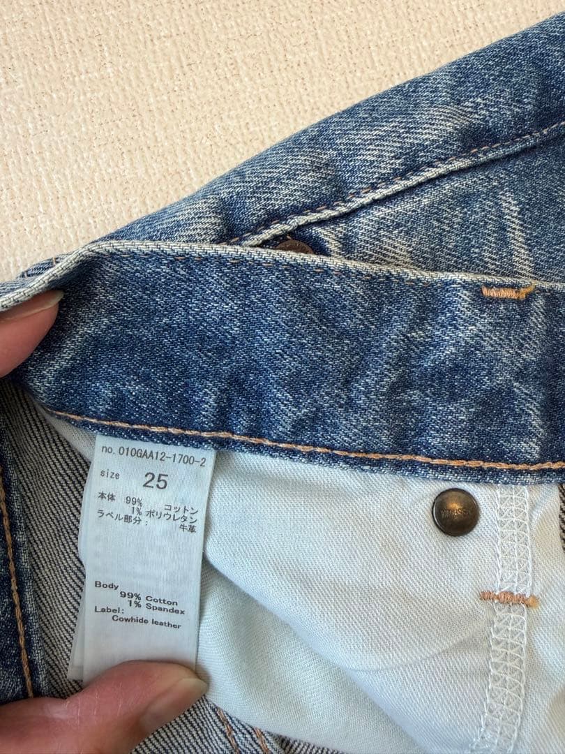 MOUSSY MVS FLARE サイズ25 BLU