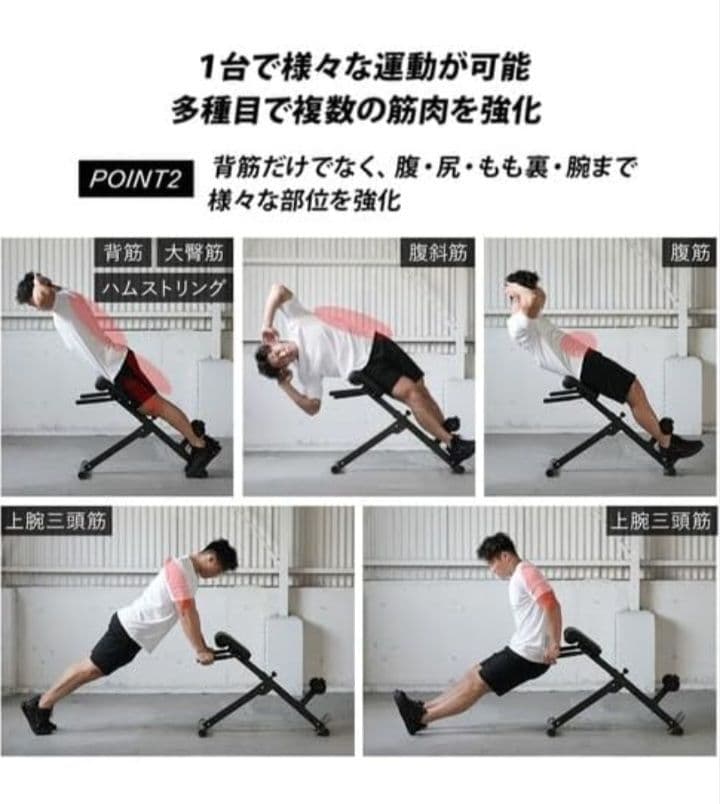 リーディングエッジ バックエクステンションベンチ LE-HRC ブラック