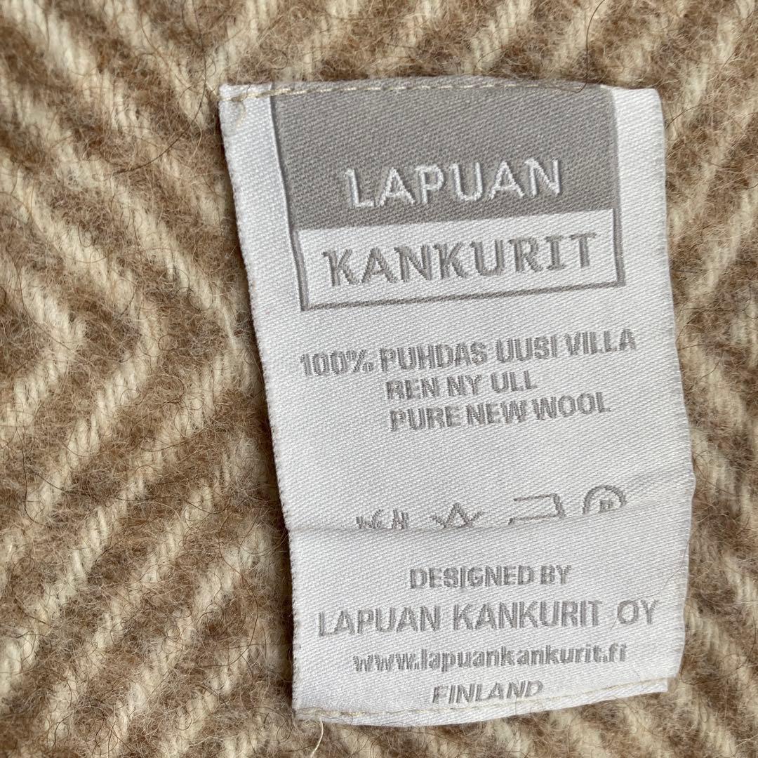 LAPUAN KANKURIT 100%ウール ストール マリア ブラウン