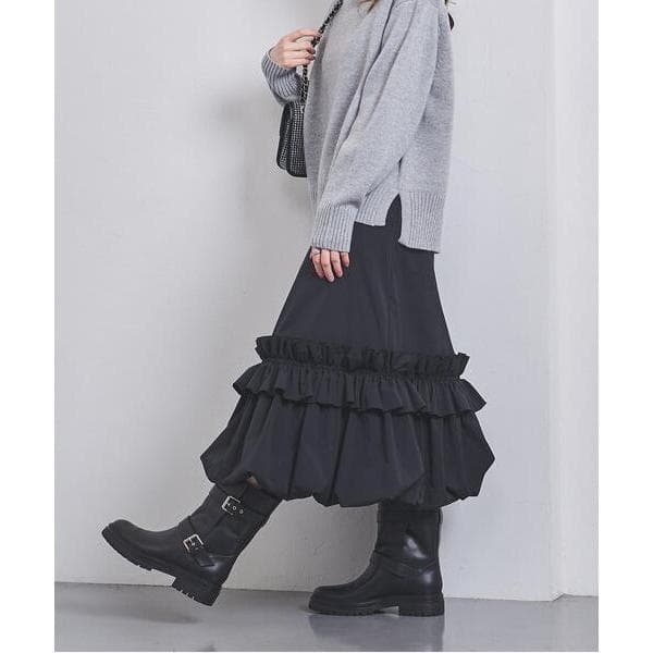 新品 UNITED ARROWS バブルヘム スカート バルーン フリル