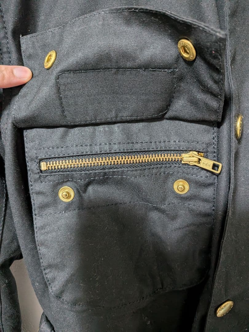 美品 バブアー インターナショナルオイルジャケット 黒色 ブラック size36