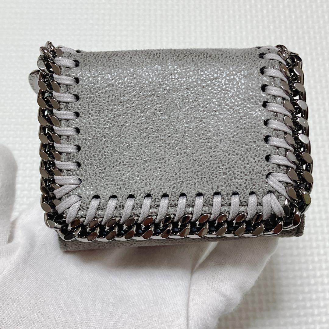 未使用　ステラマッカートニー MINI WALLET FALABELLグレー箱付