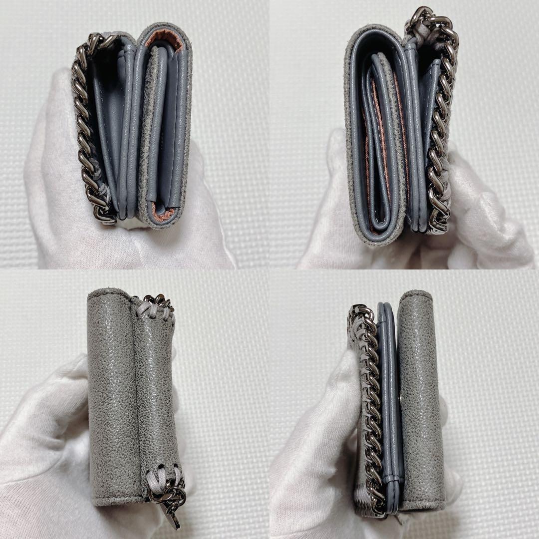 未使用　ステラマッカートニー MINI WALLET FALABELLグレー箱付