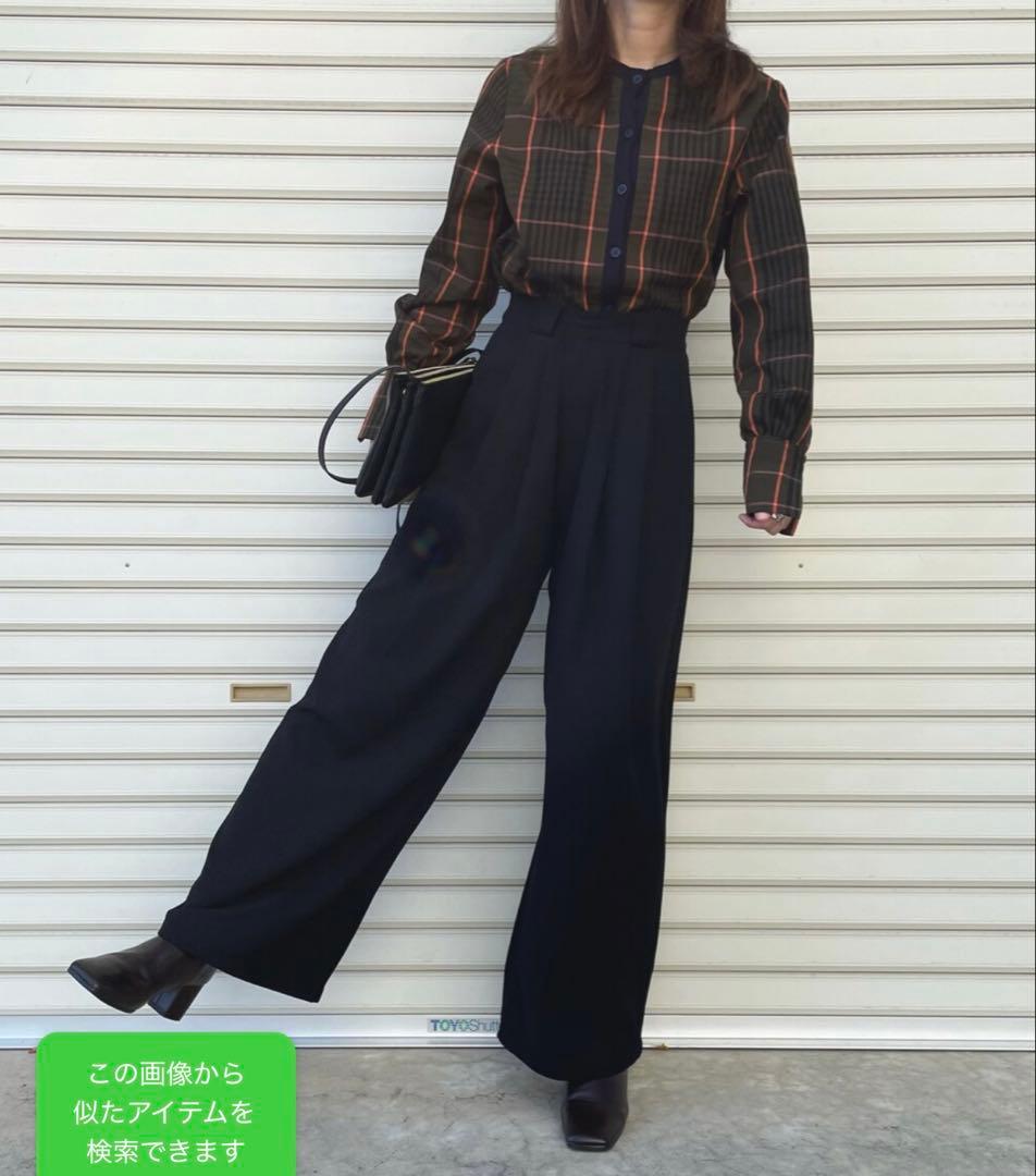 【美品】AMERI CHEERFUL CHECK TOP チェック トップス