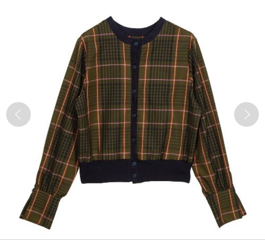 【美品】AMERI CHEERFUL CHECK TOP チェック トップス