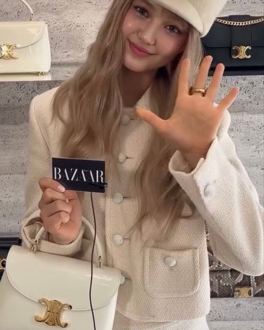 セリーヌ CELINE ツイードジャケット ベルヌイユ カシミア