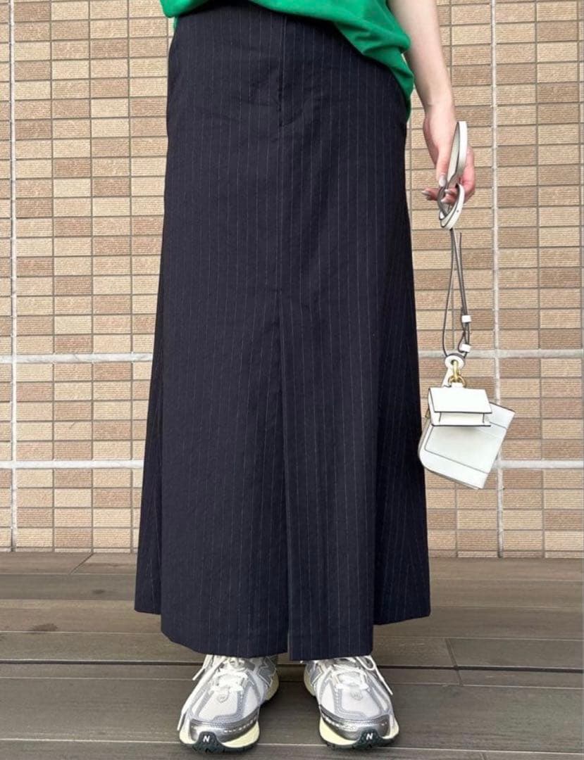 【美品】スピックアンドスパン　麻マキシスカート サイズ36