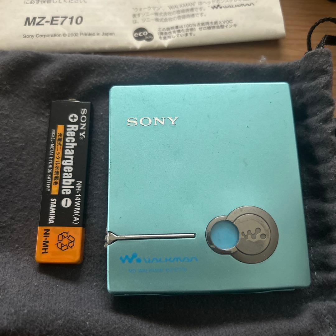 SONY ポータブルミニディスクプレーヤー　MZ-E710 ジャンク品