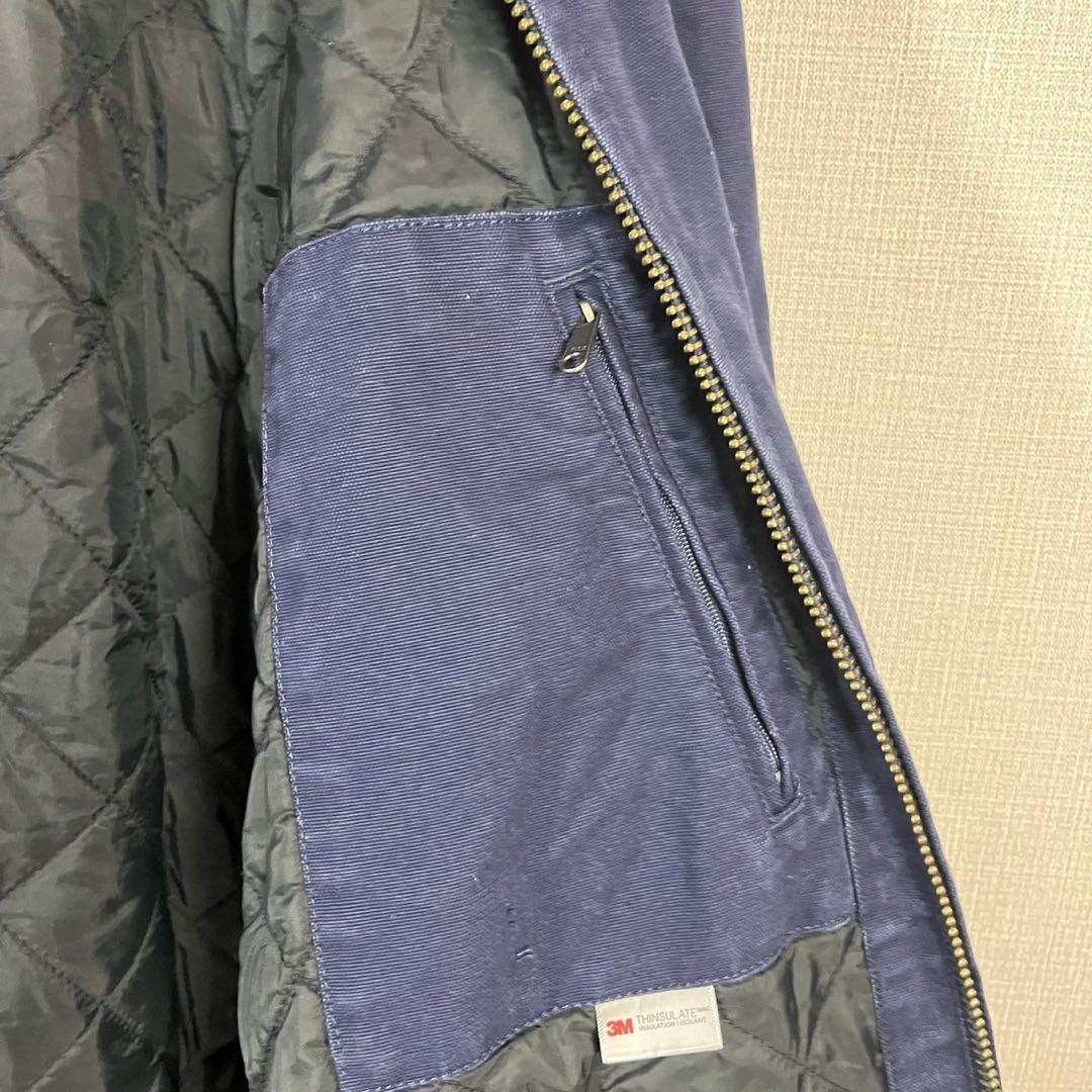 希少品 2XL カーハート 企業刺繍　ロゴタグ　アクティブジャケット ネイビー