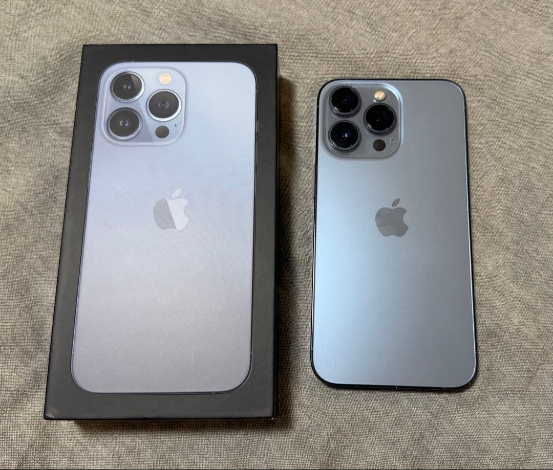 美品 iphone 13 pro 1TB Sierra blue SIMフリー