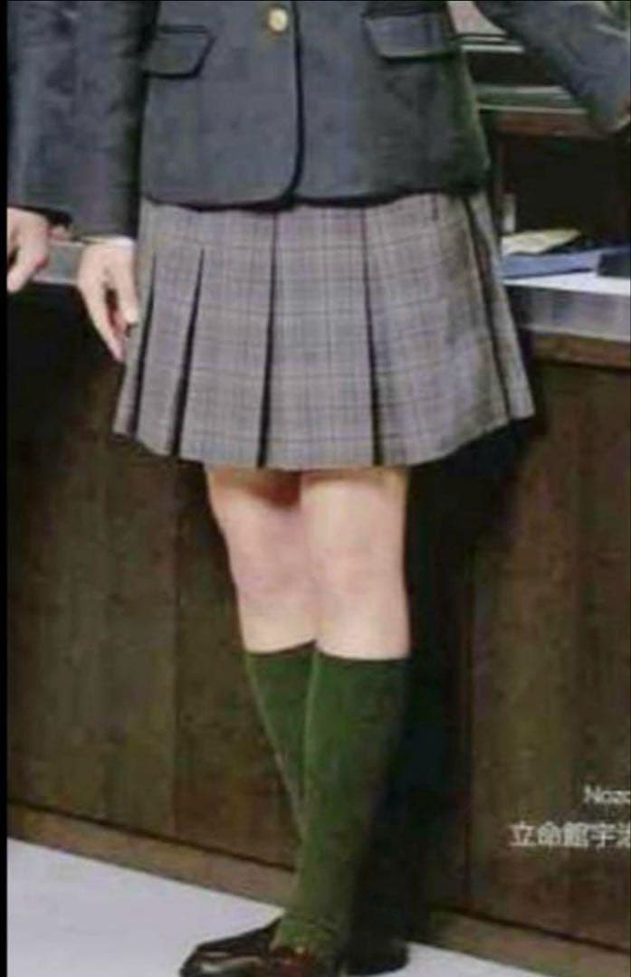 立命館　スクール　女子　学校指定靴下　ハイソックス　私立高校　激レア