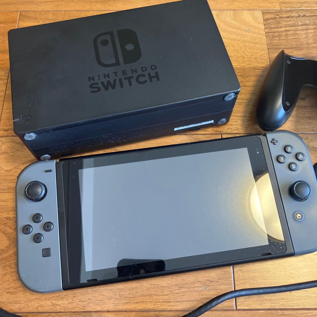 【動作確認済】Nintendo Switch 本体 グレー ドック付き