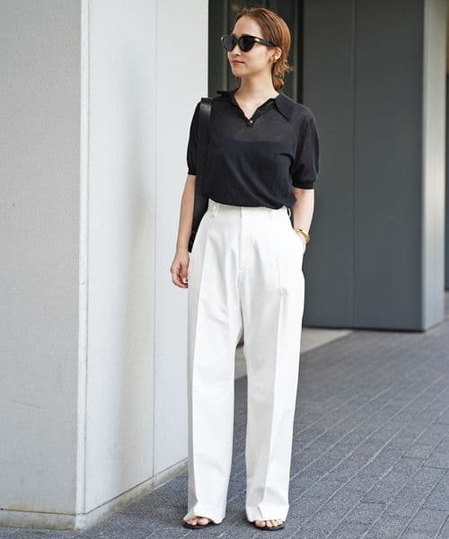 EVERYDAY I LIKE.★Cotton Poloshirt ニット