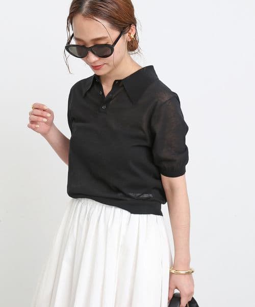 EVERYDAY I LIKE.★Cotton Poloshirt ニット