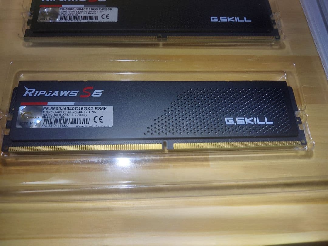 メモリー G.SKILL F5 DDR5 5600MHz 16GBx2