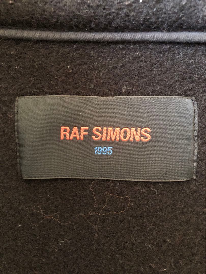 RAF SIMONS 1995 ラフシモンズ ダッフルコート 黒色 44