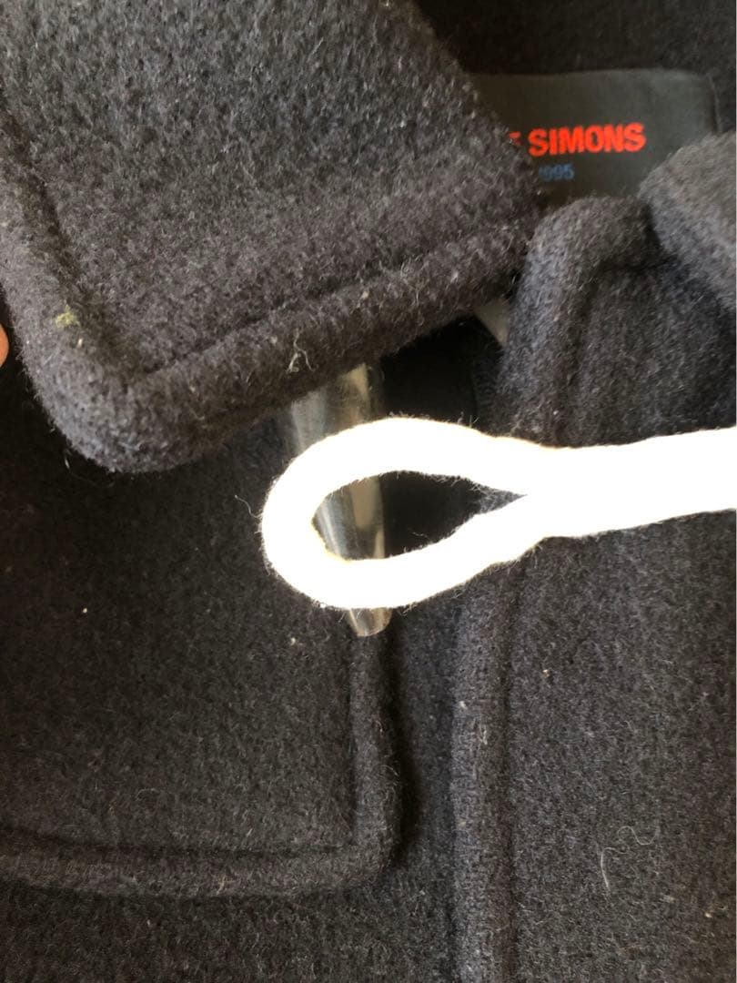 RAF SIMONS 1995 ラフシモンズ ダッフルコート 黒色 44