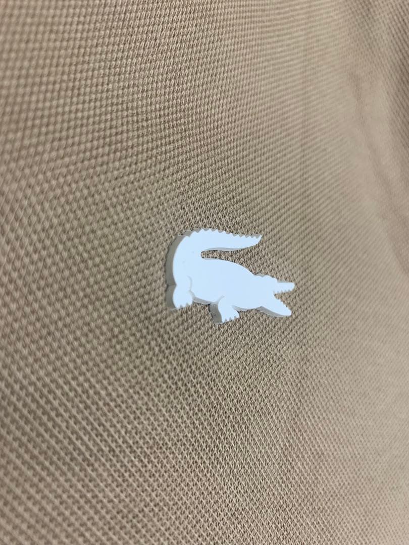 美品 未使用 Lacoste ベージュ ポロシャツ 半袖 限定