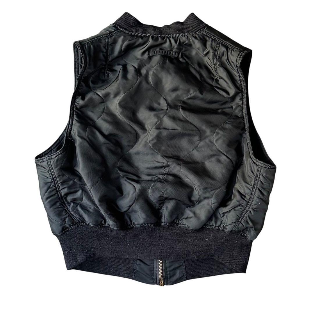 希少　90s Alpha MA-1 Vest USA製 ブラック Lサイズ
