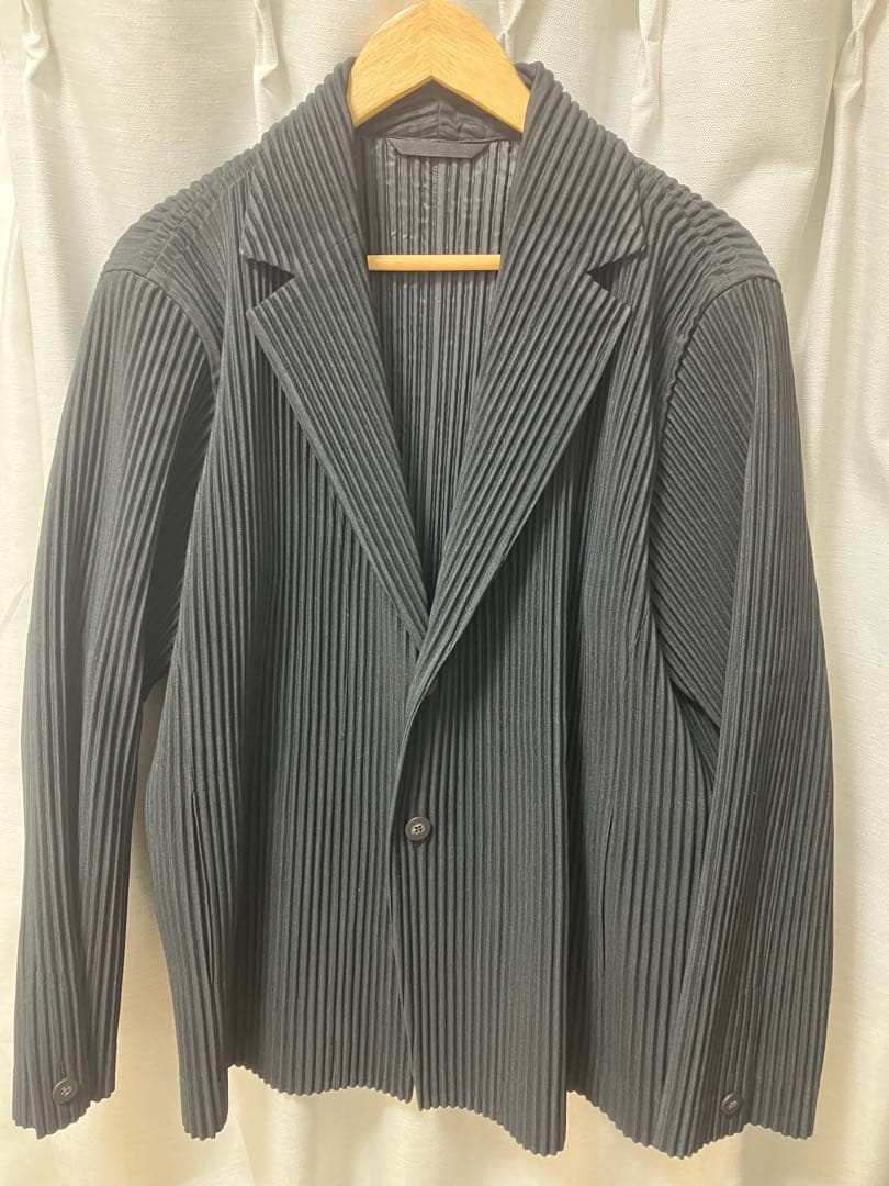 HOMME PLISSE BASICS テーラードジャケット オムプリ