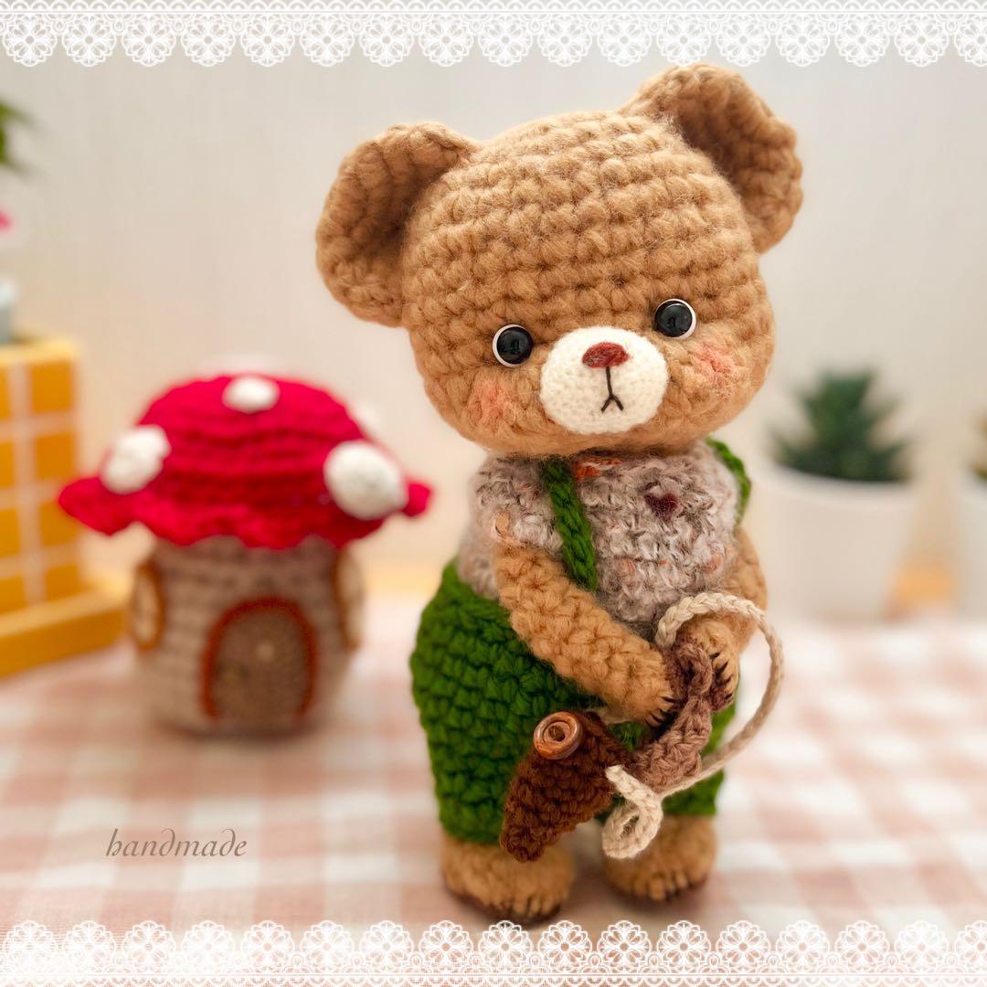 R*✿様 ♦︎作家Megmeg's Doll様の許可有り♧くまくん　きのこのお家