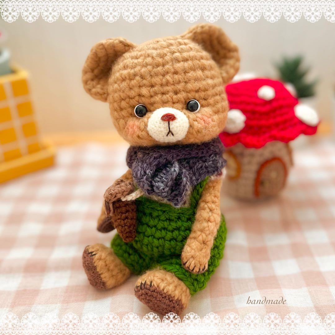 R*✿様 ♦︎作家Megmeg's Doll様の許可有り♧くまくん　きのこのお家