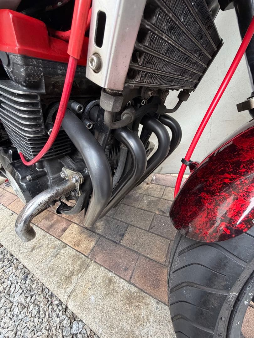 XJR400用 ワルツ機械マフラー 4-2-1 黒