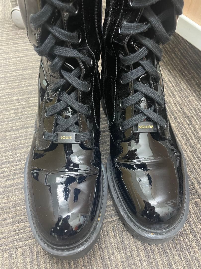 美品　ルイヴィトン LOUIS VUITTON ロングブーツ　ブラック