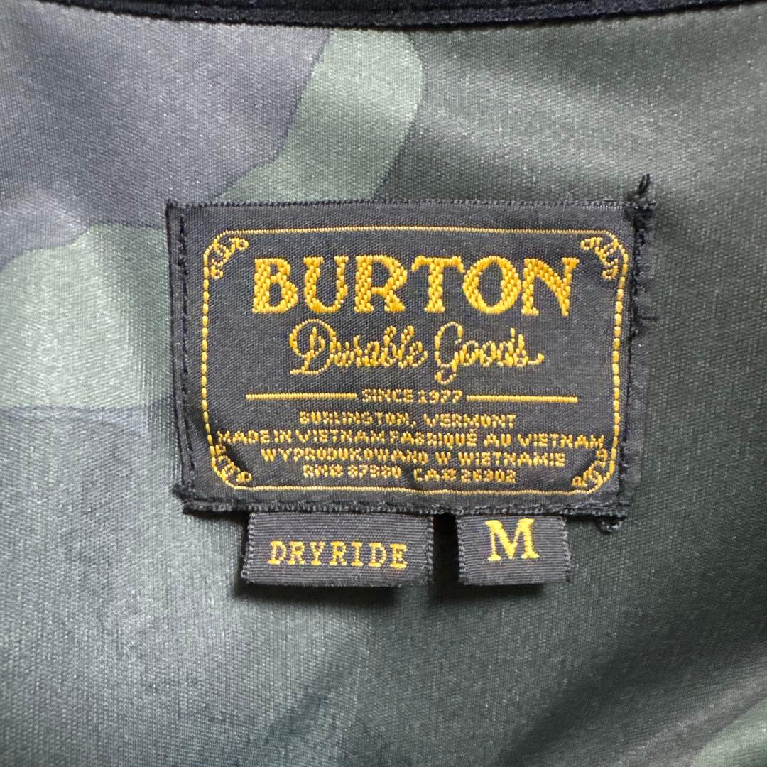 Burton カモフラージュ フルジップフーディ スノーボードウェア