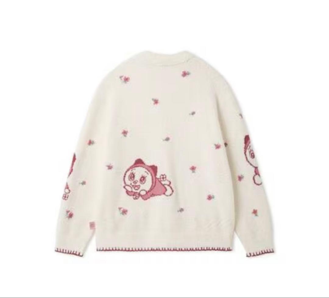 【新品】ジェラートピケ ドラミちゃんレディースベビモコジャガードカーディガン