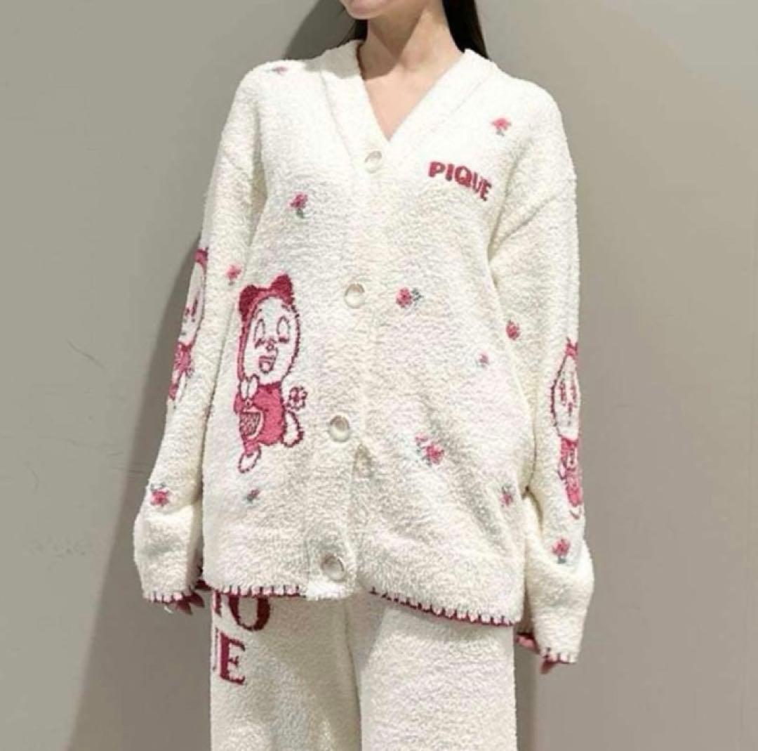 【新品】ジェラートピケ ドラミちゃんレディースベビモコジャガードカーディガン