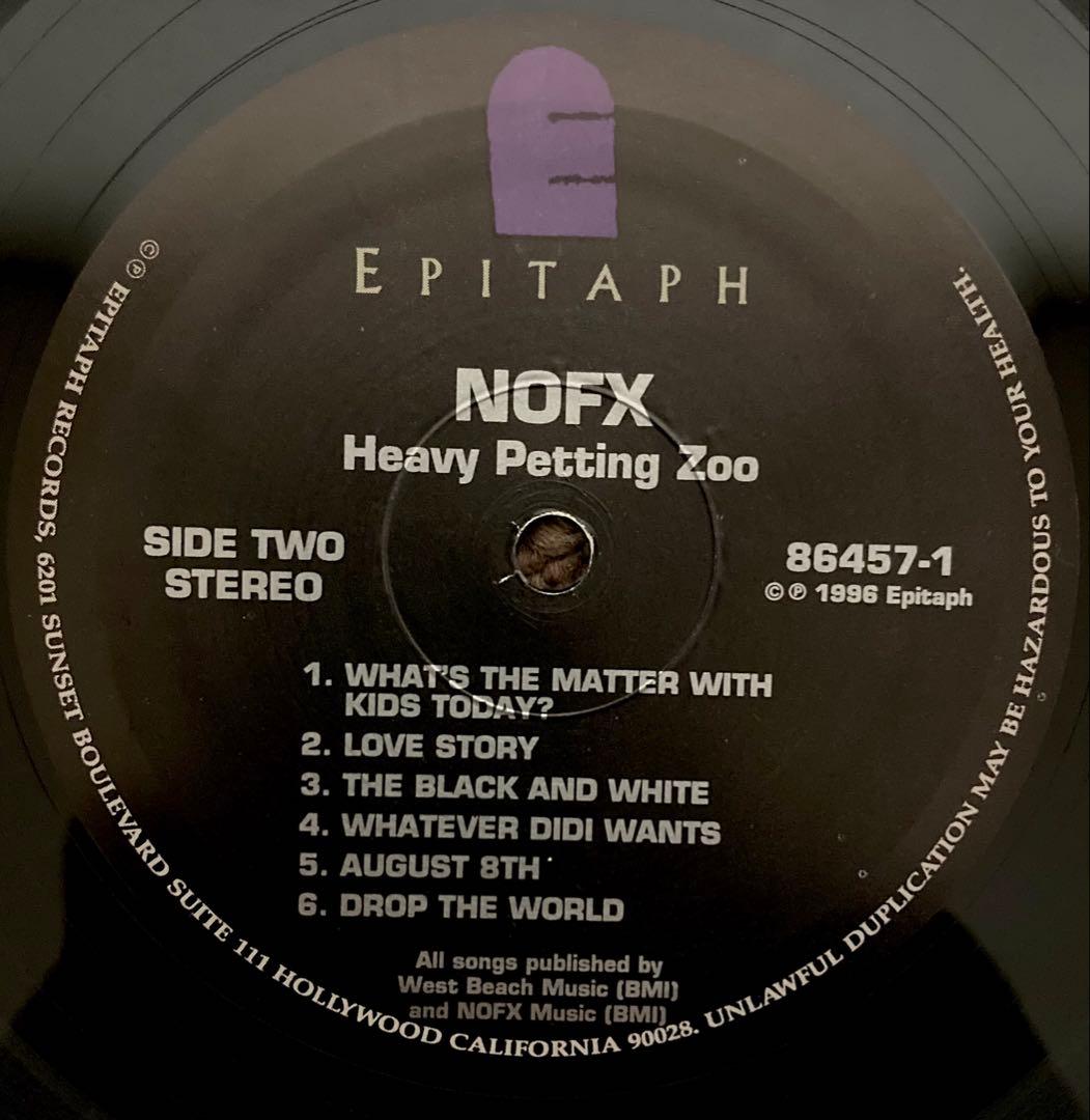 NOFX/HEAVY PETTING ZOO 米オリジナル盤　LP