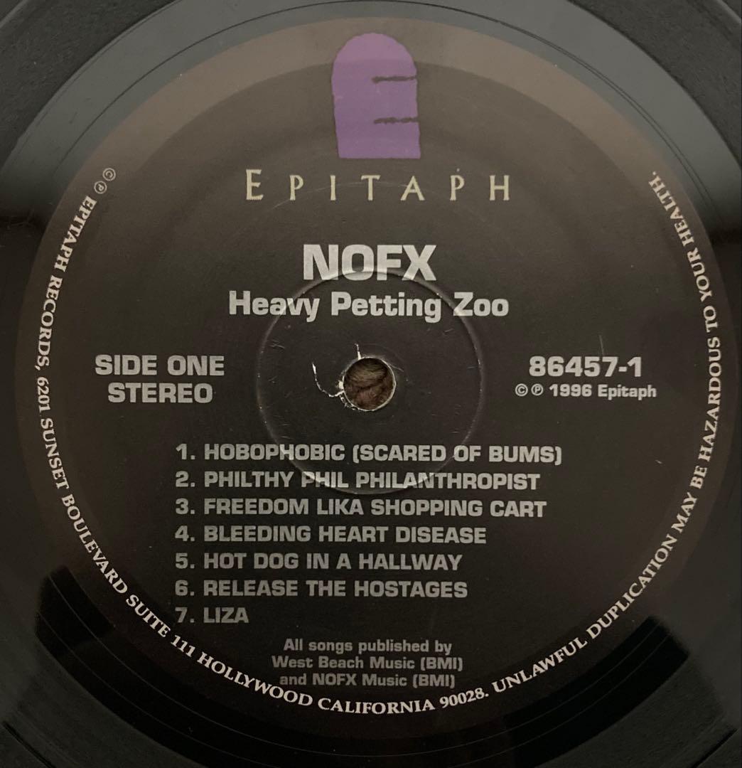 NOFX/HEAVY PETTING ZOO 米オリジナル盤　LP