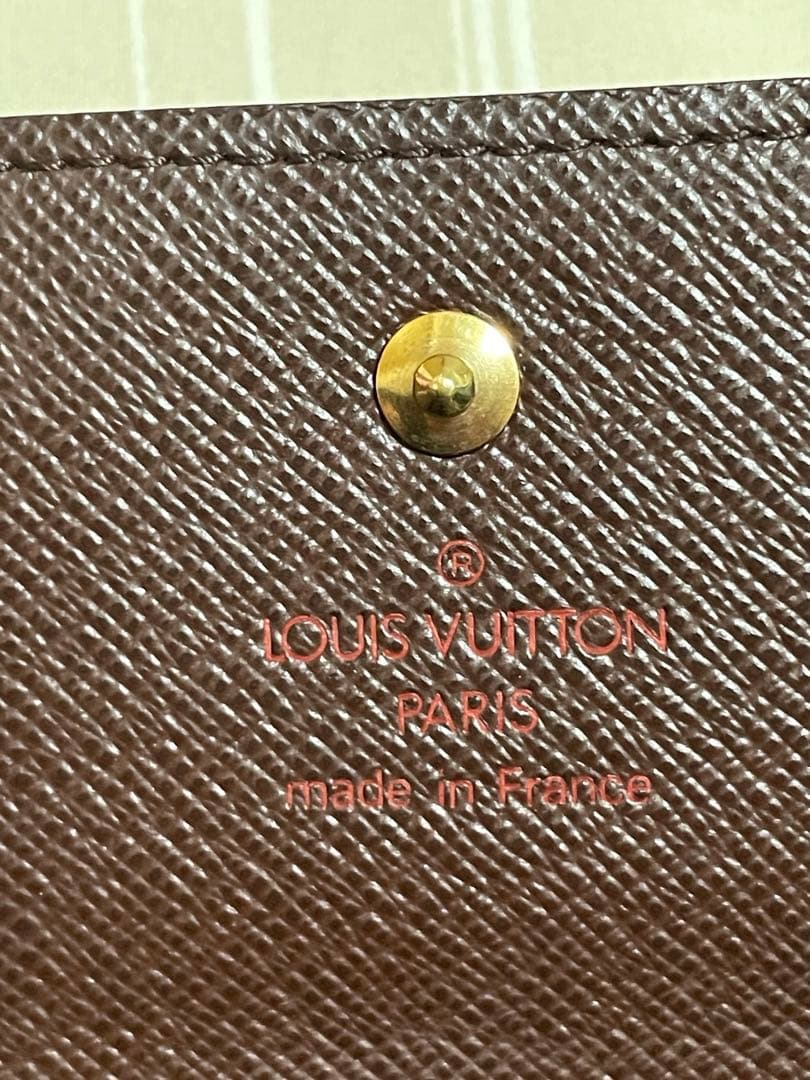 LOUIS VUITTON ルイヴィトンダミエ 三つ折り財布　Wホック