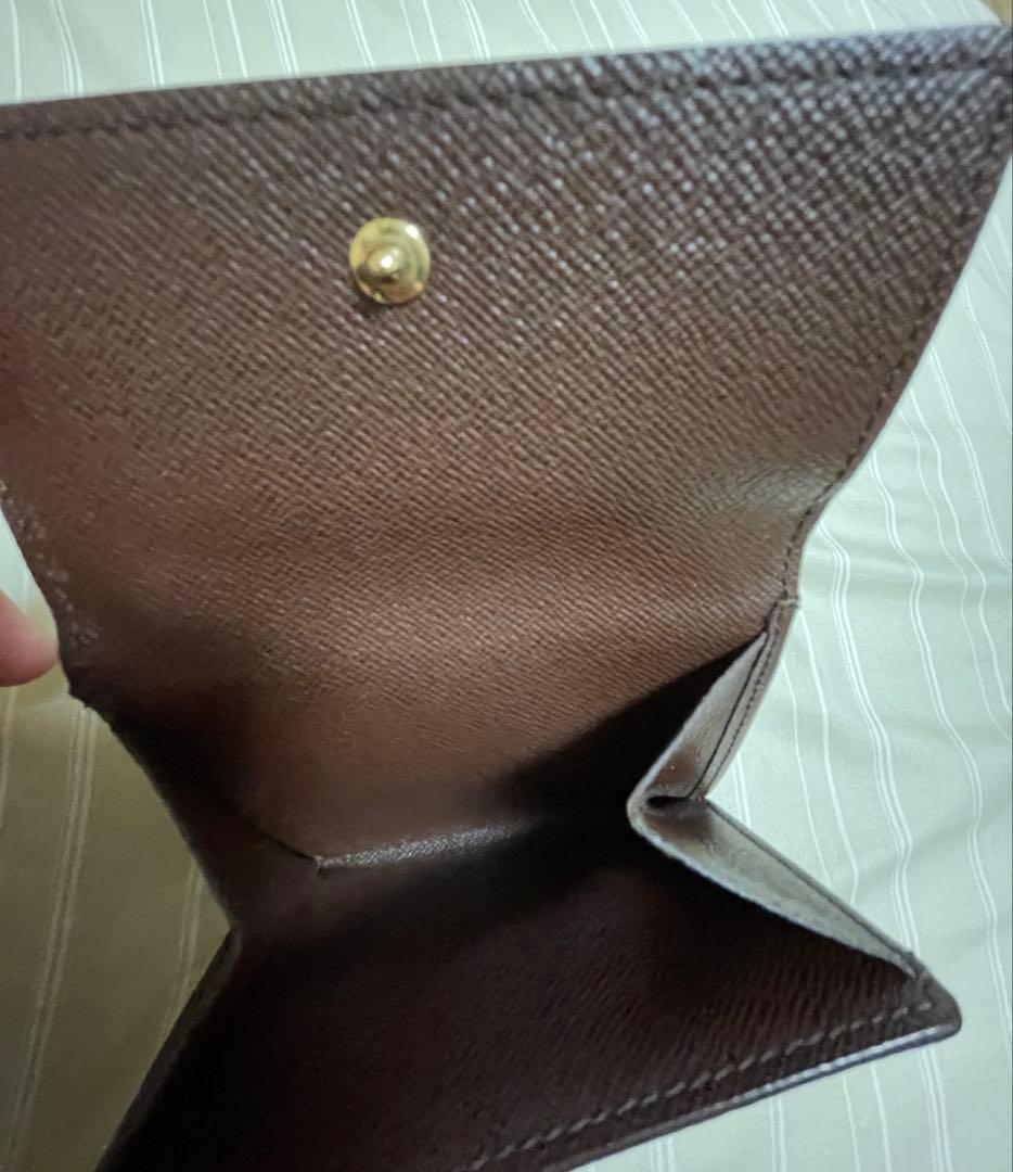 LOUIS VUITTON ルイヴィトンダミエ 三つ折り財布　Wホック
