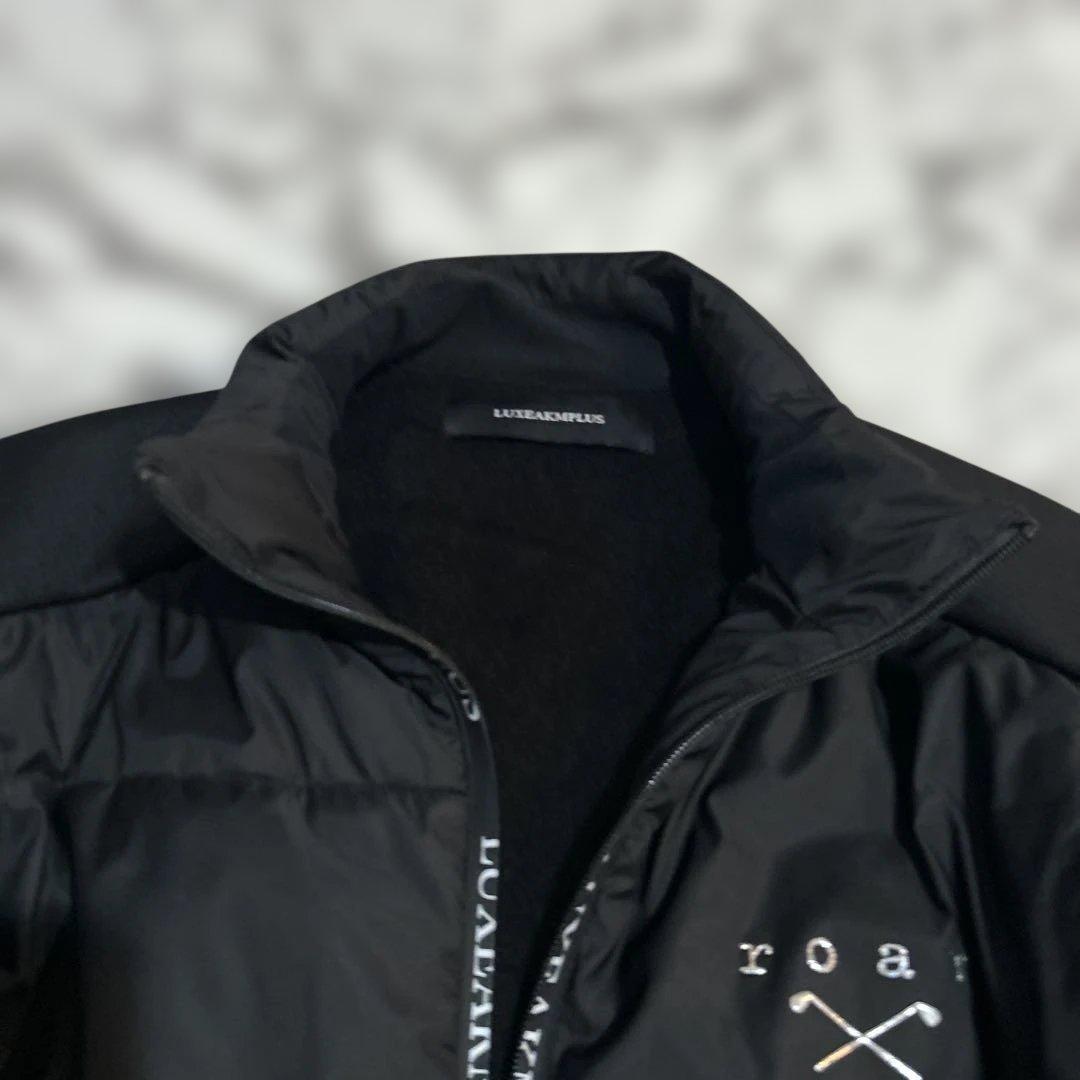 LUXEAKMPLUS ブラックダウンジャケット　ゴルフウェア　防寒　Mサイズ